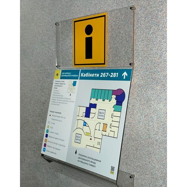 Stationary set (flowchart, tray marked &ldquo;Information&rdquo;)