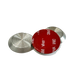 Aluminum tactile indicator without a pin
