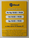 Facade signs in Braille 420x450x3 mm